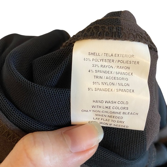 Sag Harbor Stretch Petite Trousers In Brown - Picture 8 of 10